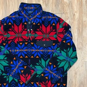 **POLO RALPH LAUREN** fleece geometric pullover SIZE XL